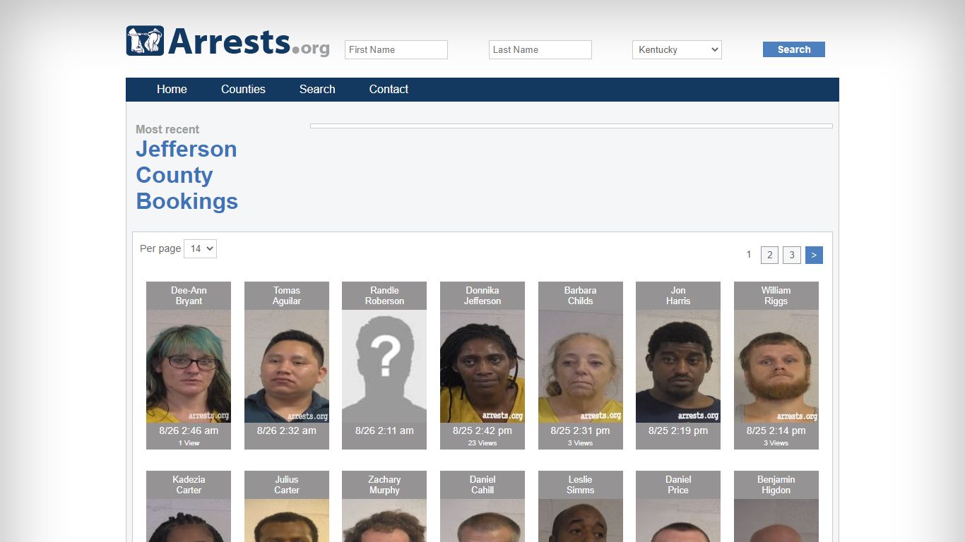 Jefferson County Arrests and Inmate Search