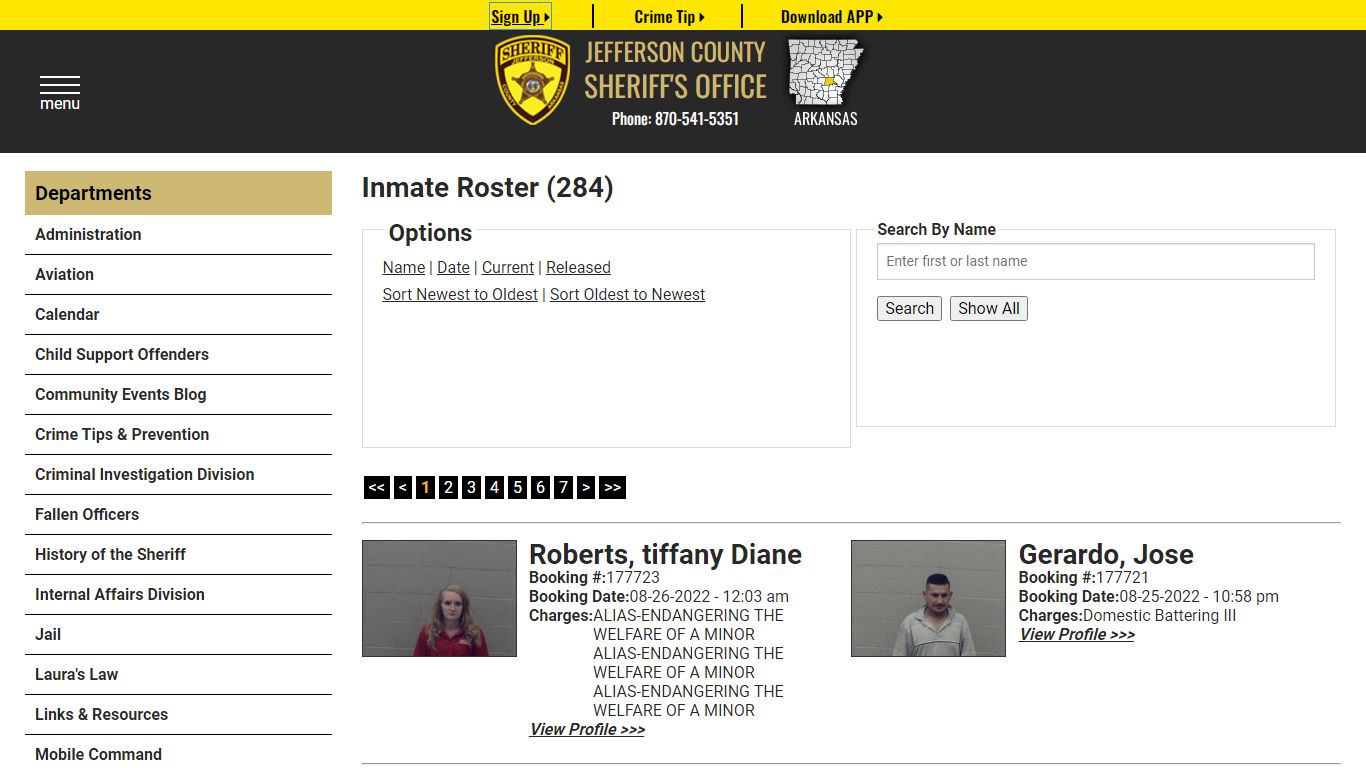 Inmate Roster - Jefferson County Sheriff AR